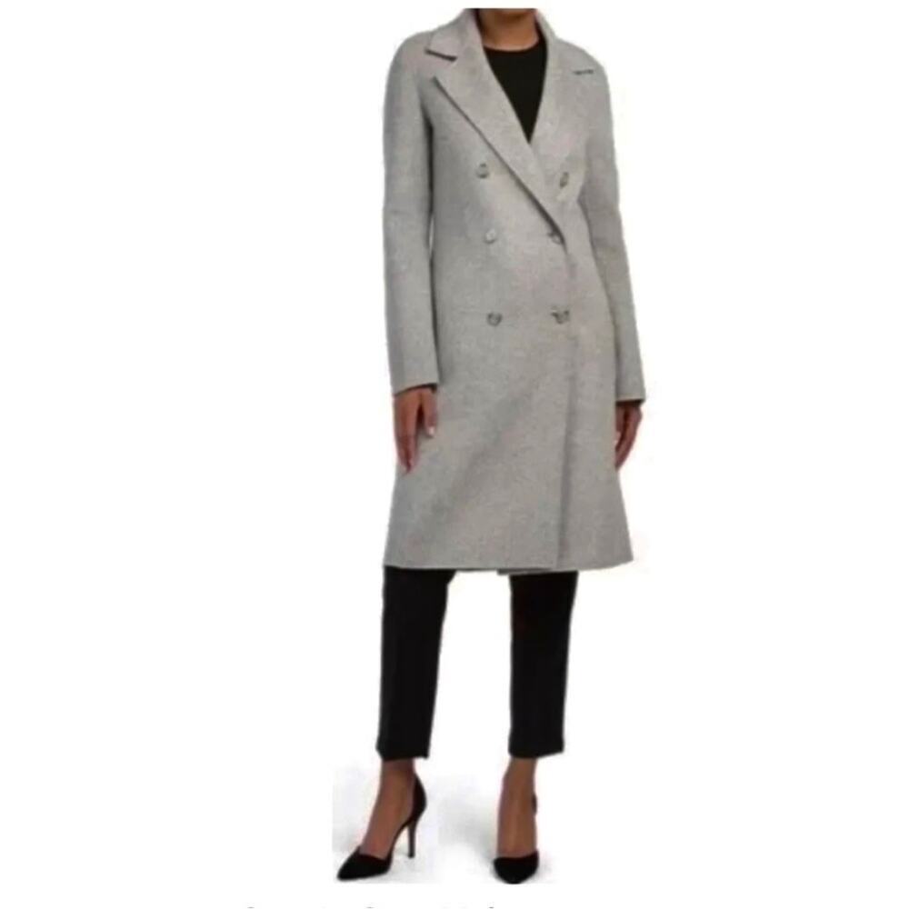 Theory City Coat in Grey Melange- Small.